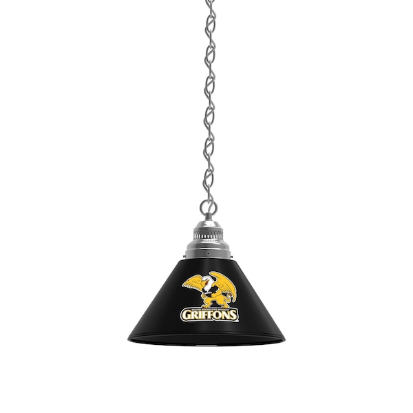 Missouri Western State Pendant Light, Chrome Fixture