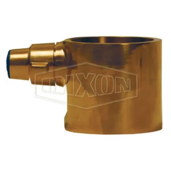 The Right Connection Fire Hose Adapter, 2-1/2 in Nominal, FBRIT x FNST End Style, Brass, Domestic