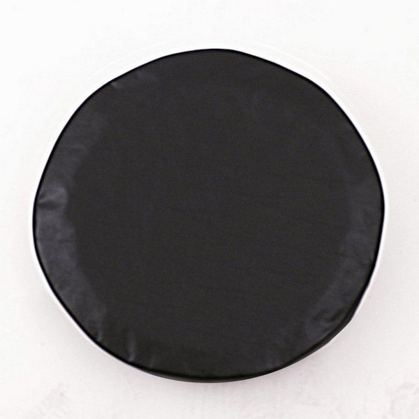 21-1/2" x 8" Plain Black Tire Cover
