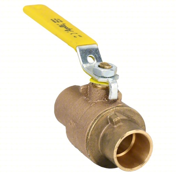 1" Sweat Bronze Ball Valve 2-Way
