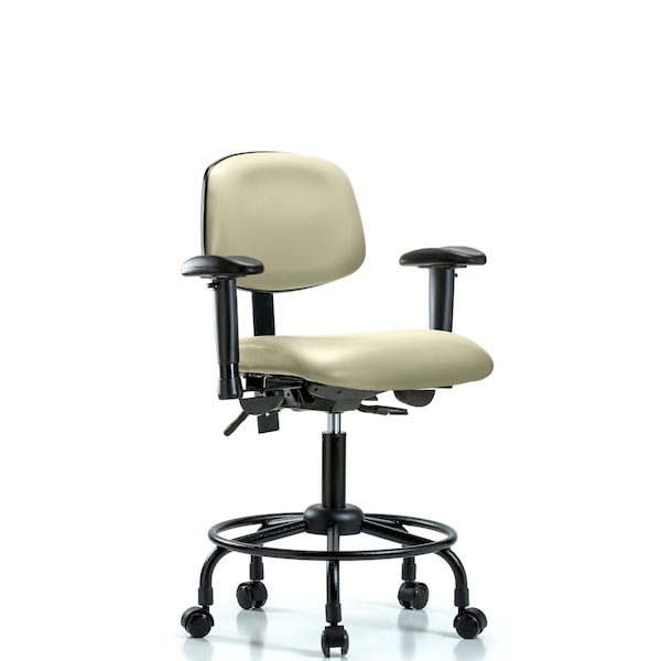 Desk Chair Desk Chair, Vin, Chr Tilt AA Glides, Salsa, Adjustable Arms, 21" to 26" Height, Vinyl
