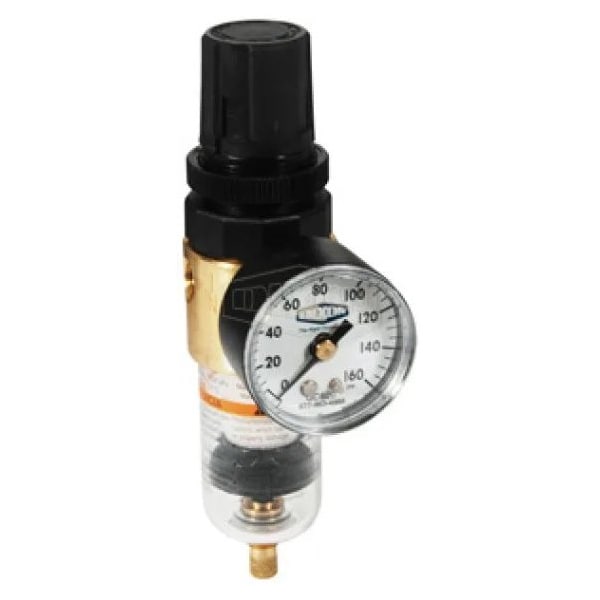 Wilkerson by Self-Relieving Miniature Filter/Regulator with GC620 Gauge, 1/8 in NPT/BSPP-G Port
