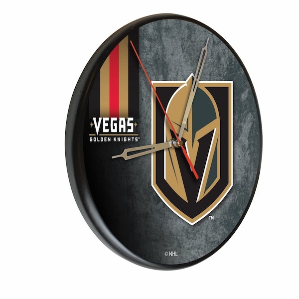 Vegas Golden Knights 13" Solid Wood Clock