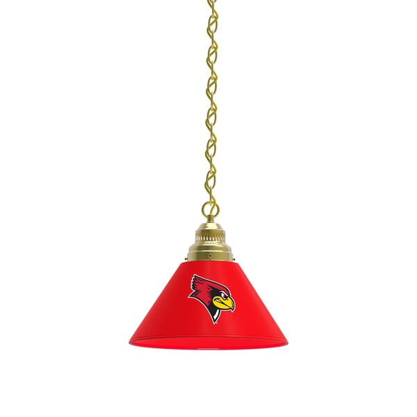 Illinois State Pendant Light, Brass Fixture