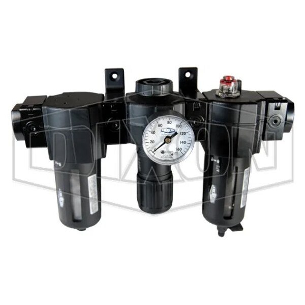 Norgren by  Standard Combination Unit, 1/2 in Port, 150 SCFM Flow Rate, Polycarbonate Bowl, 150 psi
