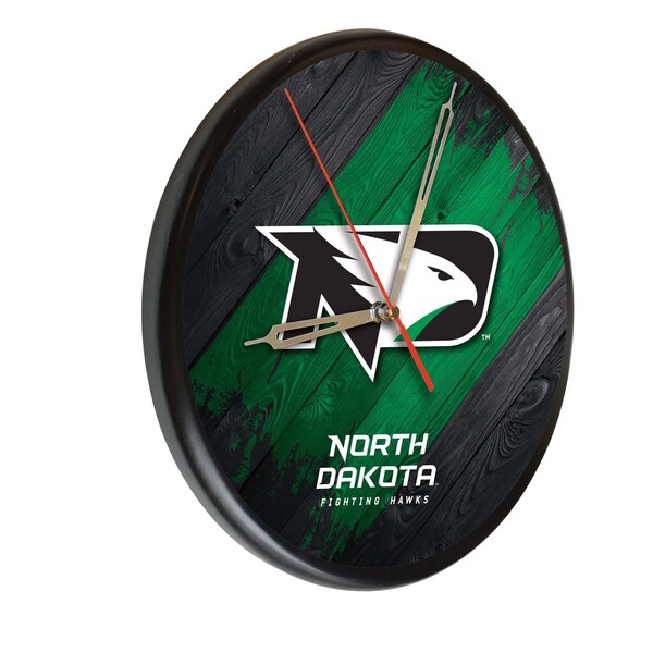University of North Dakota 13" Solid Wood Clock