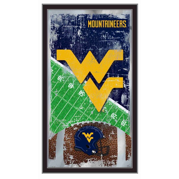 West Virginia 15" x 26" Football Mirror