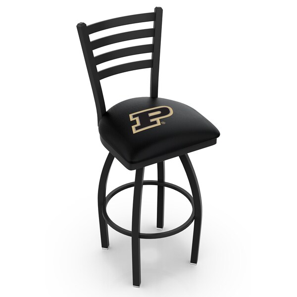 25" Chrome Pitt Swivel Bar Stool, Back
