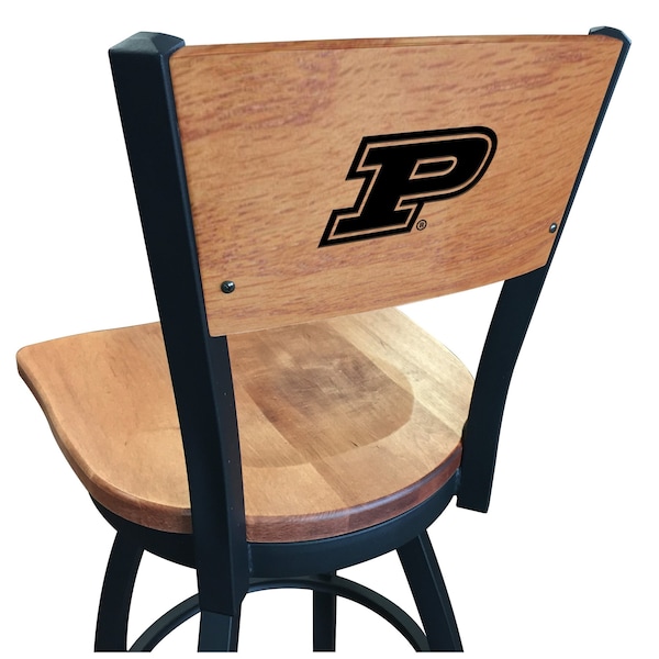 25" 4" Pitt Cushion Seat, Double-Ring Chrome Swivel Bar Stool