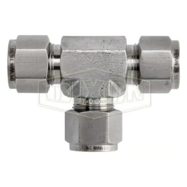 The Right Connection Instrumentation Union Tee, 3/8 in, Tube, 316 SS, Domestic