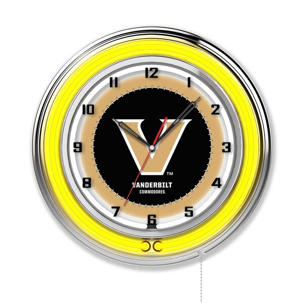 Vanderbilt University Double Neon 19" Clock