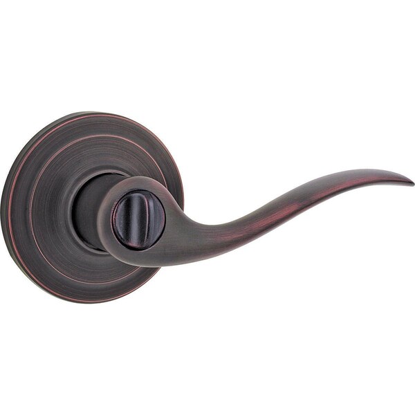 Tustin Privacy Door Lock W/ 6AL Latch and RCS Strike Venetian Bronze Finish