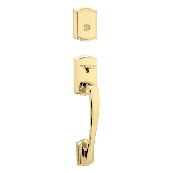 Dummy Prescott Exterior Handleset Lifetime Brass Finish
