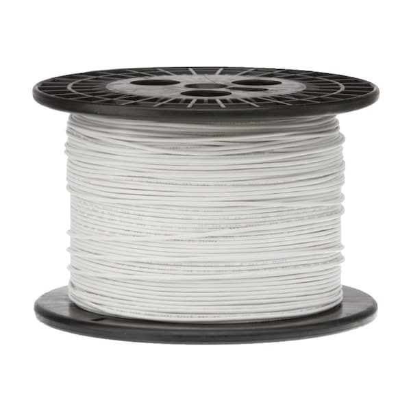 22 AWG Gauge UL1061 Stranded Hook Up Wire, 300V, 0051 Diameter, White, 1000 ft Length