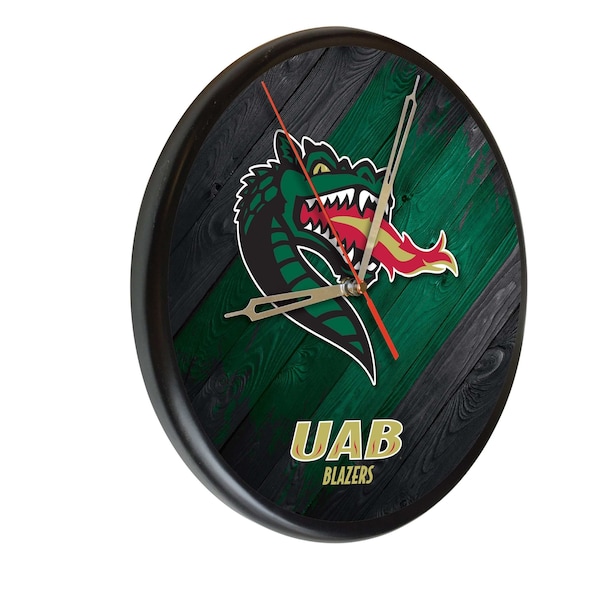 University of Alabama at Birmingham 13" Solid Wood Clock