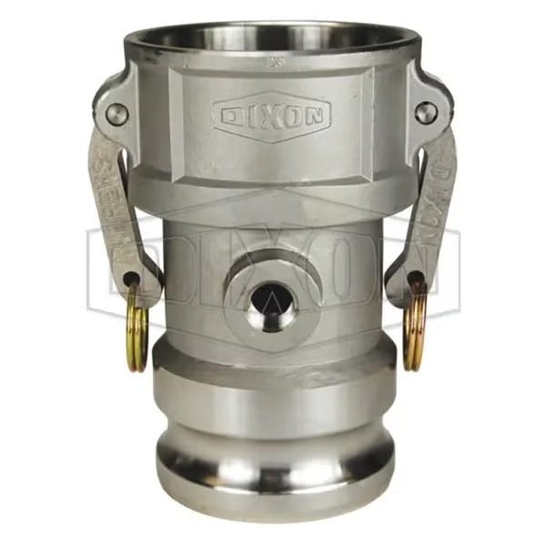 Type DA Cam and Groove Coupler with 3/8 in Port and Buna-N Seal, 3 in Nominal, 316 SSss Steel