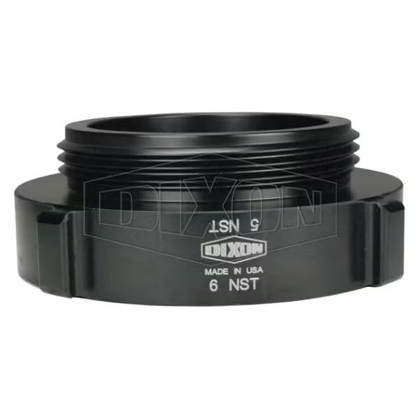 Style N37 Rocker Lug Hydrant Adapter, 6 x 4 in, FNPT x Male NST NH Connection, Aluminum, Hardcoat