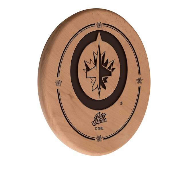 Winnipeg Jets 13" Laser Engraved Solid Wood Sign