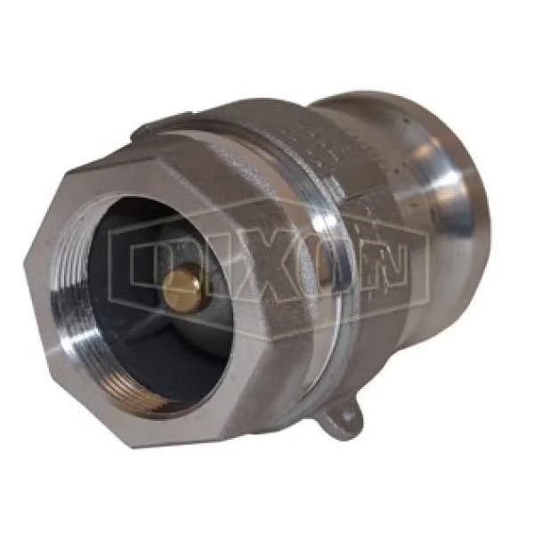Bayloc Dry Disconnect Cam and Groove Adapter, 1-1/2 x 2 in, FNPT x Adapter, Aluminum, Domestic