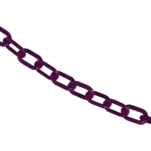 1" x 50' Purple Plastic Safety Chain