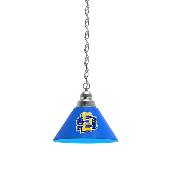 South Dakota State Pendant Light, Chrome Fixture