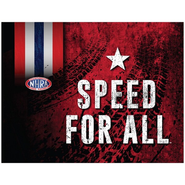 NHRA Speed For All 24" x 32" Canvas Wall Art