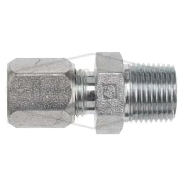 The Right Connection Flareless Bite Adapter, 1 x 3/4 in Nominal, Male Tube x Male NPTF End Style, St