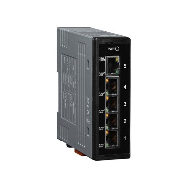 Unmanaged 5-port Industrial 10/100 Mbps Ethernet Switch, NS205A