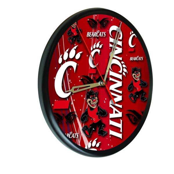University of Cincinnati 13" Solid Wood Clock