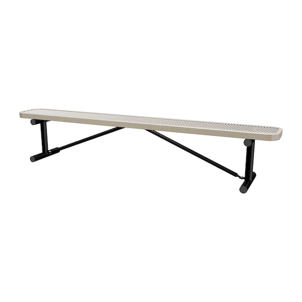 Portable, Bench w/o Back, 8ft., Sandstone