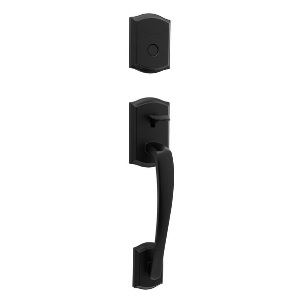 Dummy Prescott Exterior Handleset Matte Black Finish