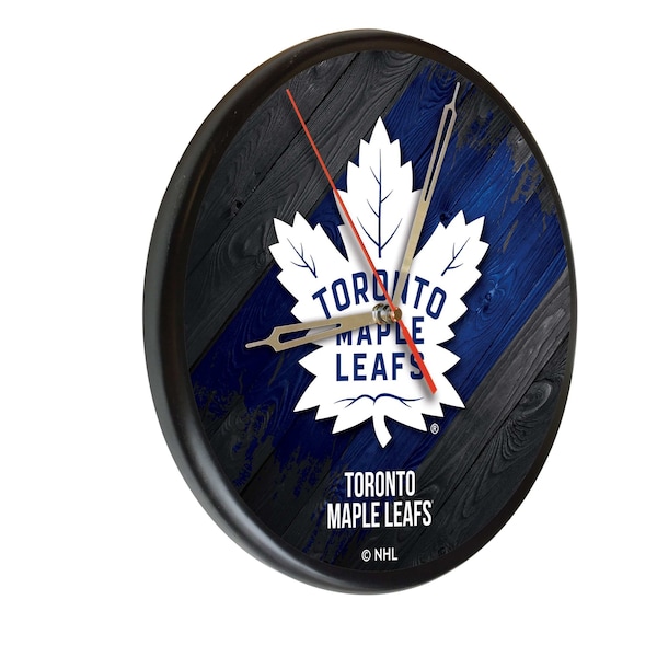 Toronto Maple Leafs 13" Solid Wood Clock