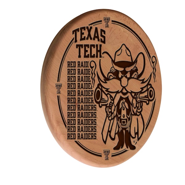 Texas Tech University 13" Laser Engraved Solid Wood Sign
