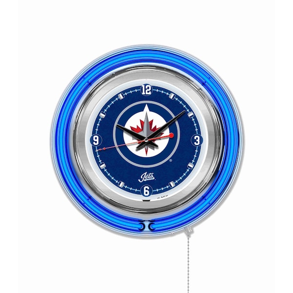 Winnipeg Jets Double Neon 15" Clock, NHL