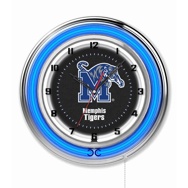 University of Memphis Double Neon 19" Clock