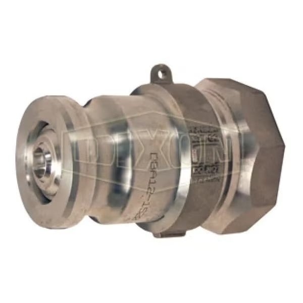 Bayloc Dry Disconnect Cam and Groove Adapter, 2 in, FNPT x Adapter, Aluminum/Zinc, Domestic