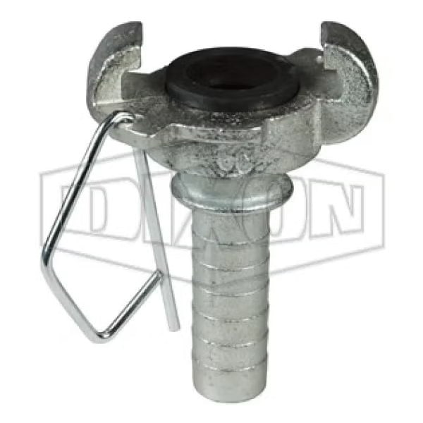 Surelock Medium Head Hose End, 2 in Nominal, Quick Connect Coupler x Hose, 200 psi Pressure, Iron,