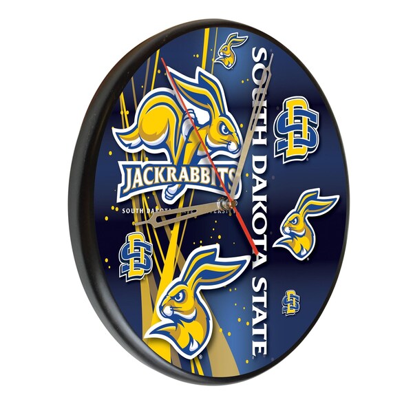 South Dakota State University 13" Solid Wood Clock
