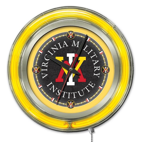 Virginia Military Institute Double Neon 15" Clock (VMI)