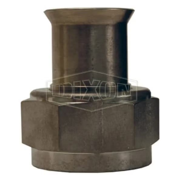 Straight Hose Fitting, 9/16-18 x 3/8 in Nominal, 37Deg Female SAE/JIC x Weld End Style, 304 SS, Dome