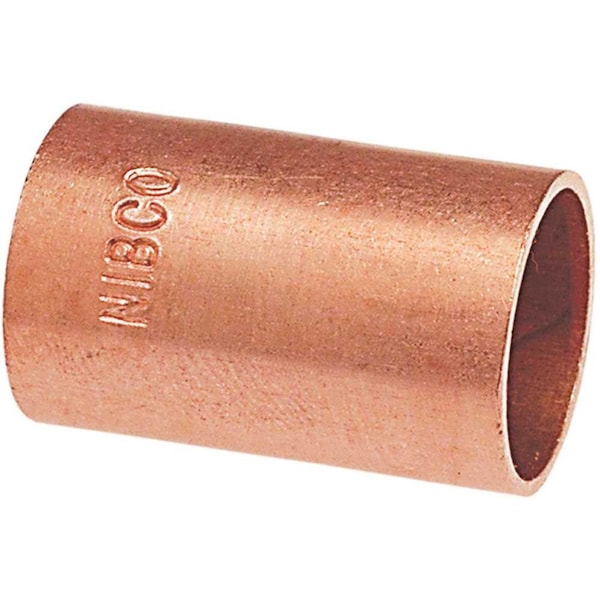 1 in. Wrot Copper C x C Coupling Without Stop