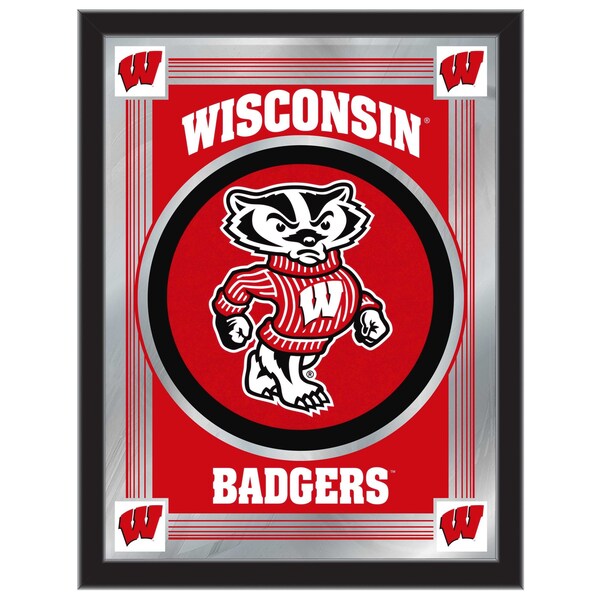 Wisconsin "Badger" 17" x 22" Logo Mirror