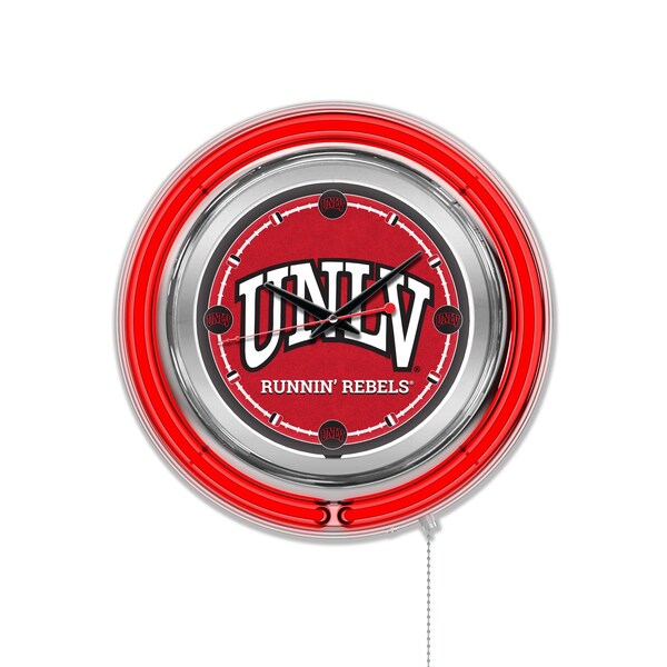 University of Nevada Las Vegas Double Neon 15" Clock (UNLV)