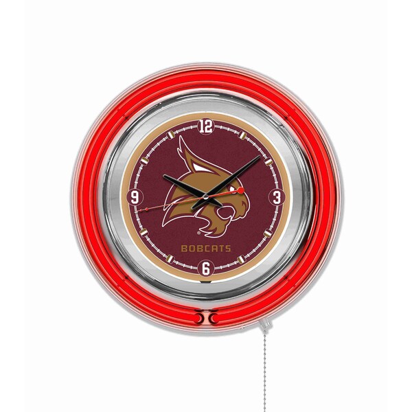 Texas State University Double Neon 15" Clock