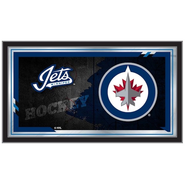 Winnipeg Jets 15" x 26" Hockey Collector Mirror by Holland Bar Stool Company