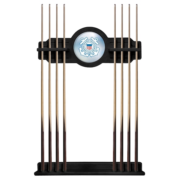 U.S. Coast Guard Cue Rack in Black Finish