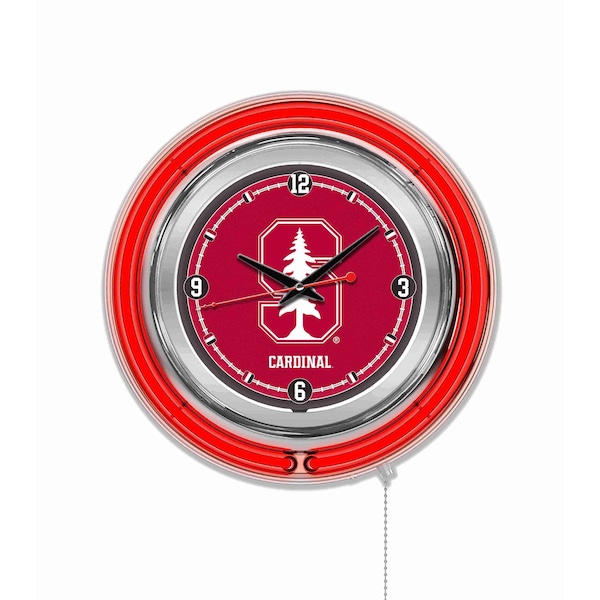 Stanford University Double Neon 15" Clock