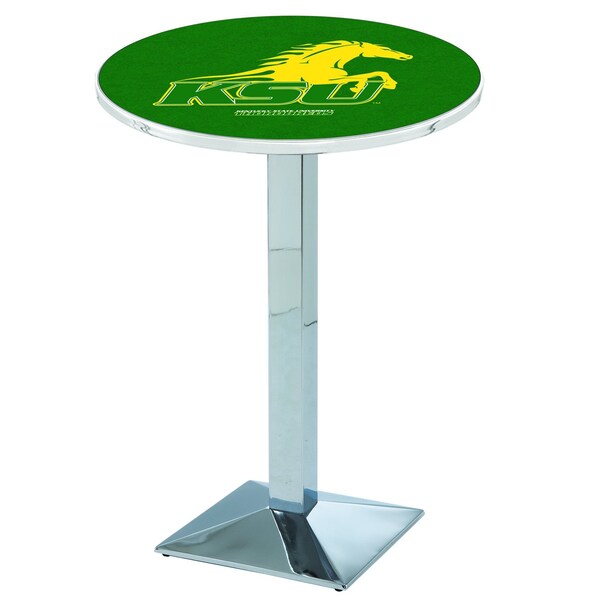 42" Chrome Kentucky State University Pub Table, 36" dia. Top