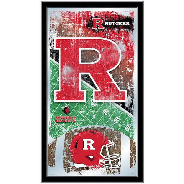 Rutgers 15" x 26" Football Mirror