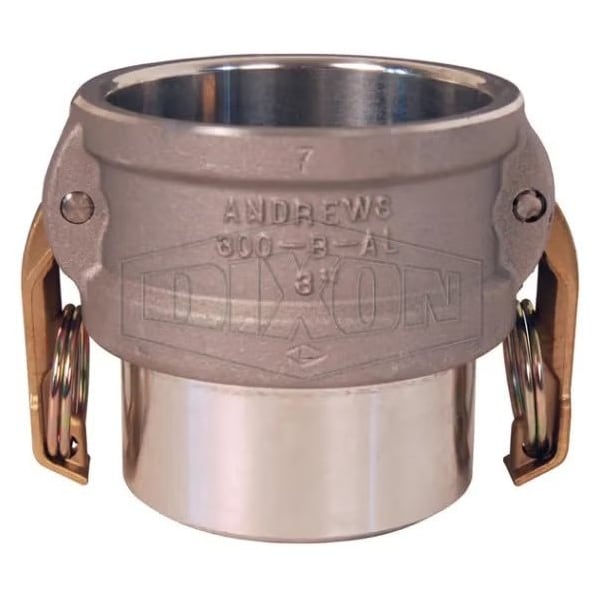 Cam and Groove Coupler, 5 in Nominal, Butt Weld x SCH 40 Pipe End Style, Aluminum, Domestic